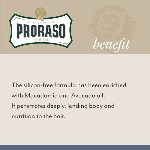 Proraso Beard Oil - Tame & Condition Your Beard with Avocado, Macadamia Nut & Walnut Oils | 3.4 oz