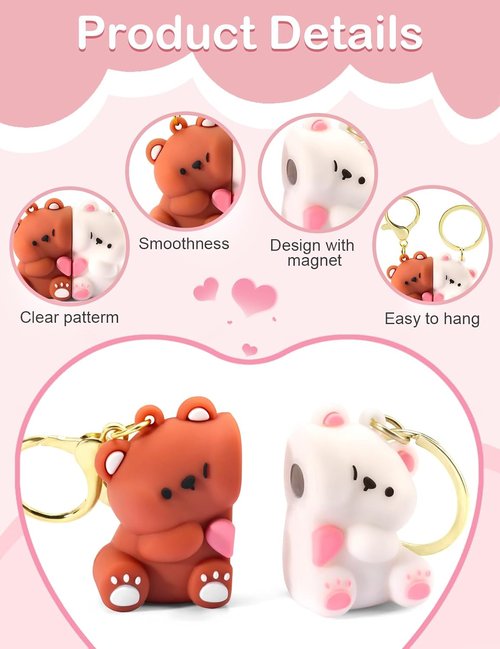 ChunlongFour Cute Keychain Gift for Boyfriend or Girlfriend | Perfect for Valentine's Day & Birthdays