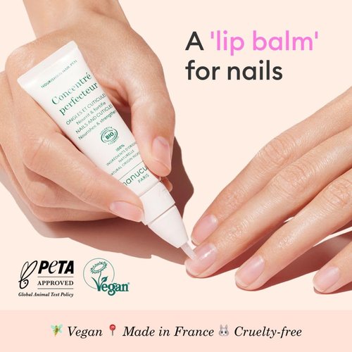 Manucurist Concentré Perfecteur Nail Pen - Nourishing & Fortifying Formula - Vegan, Made in France - 1-in-2 Nail Care Treatment