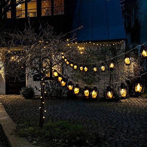 Camping Lantern String Light with 30 LEDs Black - Battery & USB Operated, Perfect for Camping & Holiday Decor