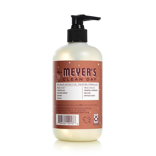 Mrs. MEYER'S CLEAN DAY Hand Soap Variet (4 Count (Pack of 1), Gingerbread + Iowa Pine + Peppermint + Snow Drop)