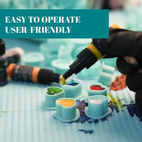 200Pcs Heart Ink Caps with Base Silicone Disposable Tattoo Pigment Cup for Tattooing Supplies