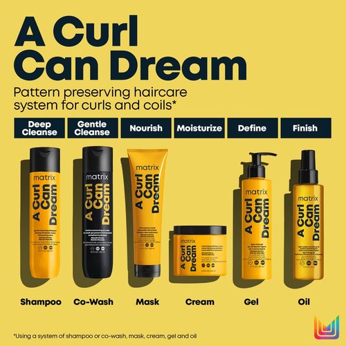 Matrix A Curl Can Dream Rich Mask - Hydrating Leave-In Treatment for Curly & Coily Hair | Sulfate-Free, Paraben-Free