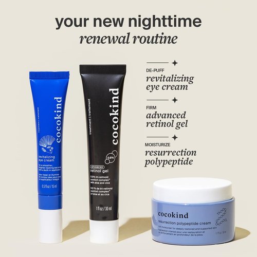 Cocokind Advanced Retinol Gel 0.5% - Smooth Fine Lines & Uneven Texture | Aloe & Cica, 1 fl oz