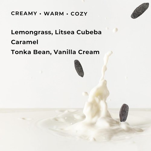 Cozy Milk Perfume Oil Roll-On | Unisex Gourmand Fragrance with Caramel & Tonka Bean | 10ml Vegan, Alcohol-Free Scent