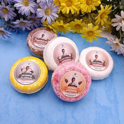 Areton Handmade Solid Shampoo Bar - Natural Hydrating Shampoo & Conditioner for Dry Hair | Jasmine Scent