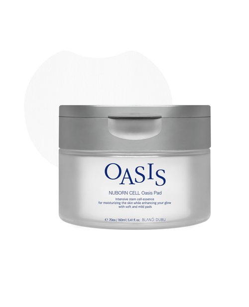 BLANC DUBU Nuborn Cell Oasis Pad | Korean Skin Care Toner Pads with Stem Cell Serum & PHA | Hydrating Face Cleansing Pads for Glowing Skin 160ml 70 Soft Pads