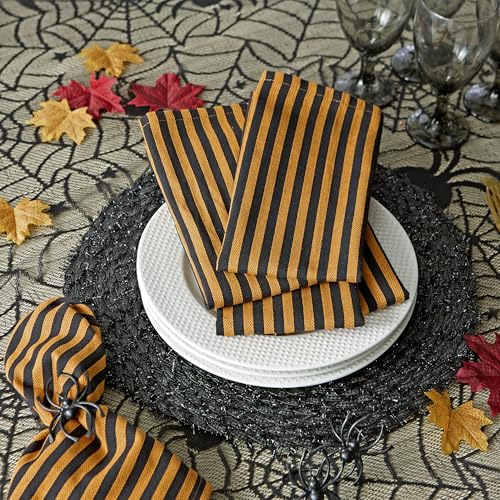 Spider Web Lace Overlay Tablecloth - Gothic Halloween Decor 54x72 Inches - Variation: Spider Web / 72" x 54"