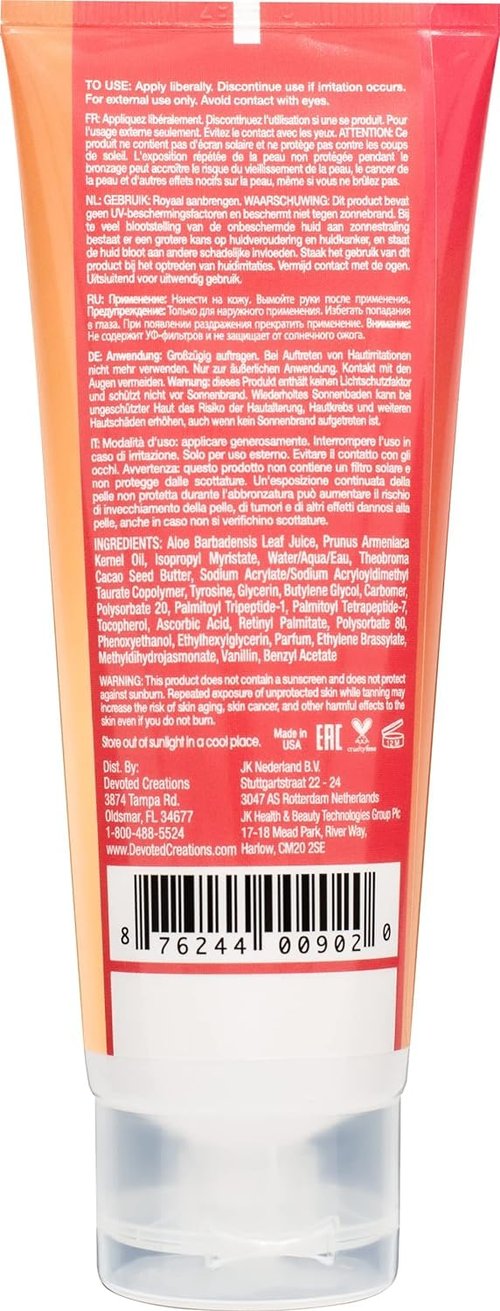 Devoted Creations Facial Tanning Lotion - Skin Perfecting & Hypoallergenic, 3.4 Fl. Oz.