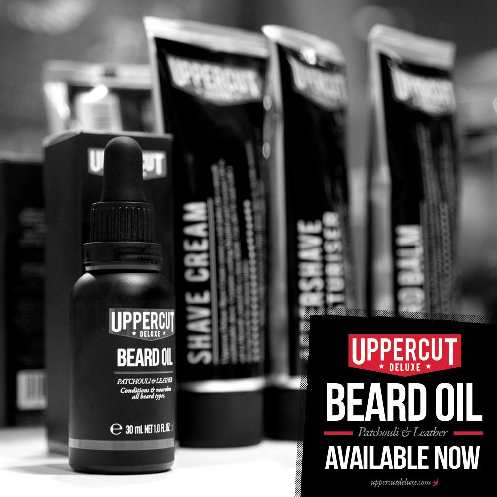 Uppercut Deluxe Beard Oil - Lightweight Non-Greasy Conditioner with Argan & Jojoba Oils | 1 fl oz