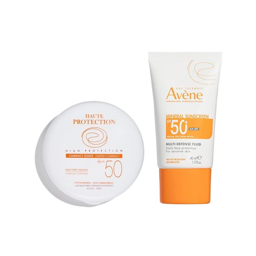 Avène High Protection Tinted Compact | Mineral Sunscreen SPF 50+ | Water-Resistant & Non-Greasy