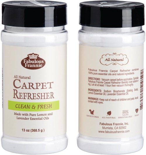Fabulous Frannie Carpet Refresher - All Natural Lemon & Lavender Scent with Pure Essential Oils | 13 Ounce