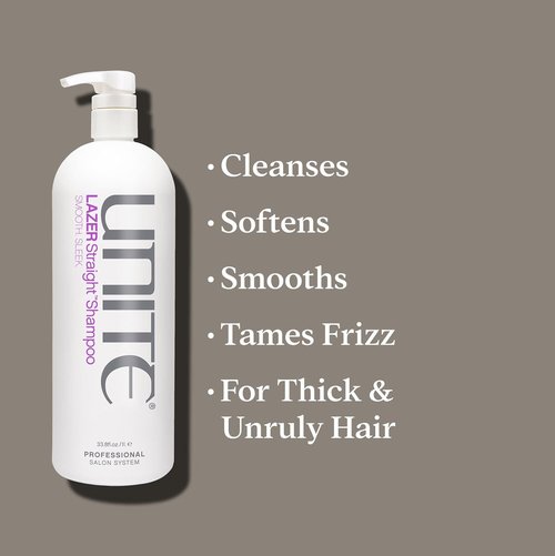 UNITE Hair - LAZER Straight Shampoo - Professional Smoothing Cleanser for Frizz Control - 32 Fl Oz