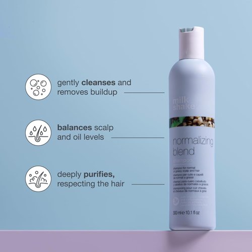 Milk_Shake Normalizing Blend Shampoo - Balances Oily Hair | 300ml Nourishing Formula