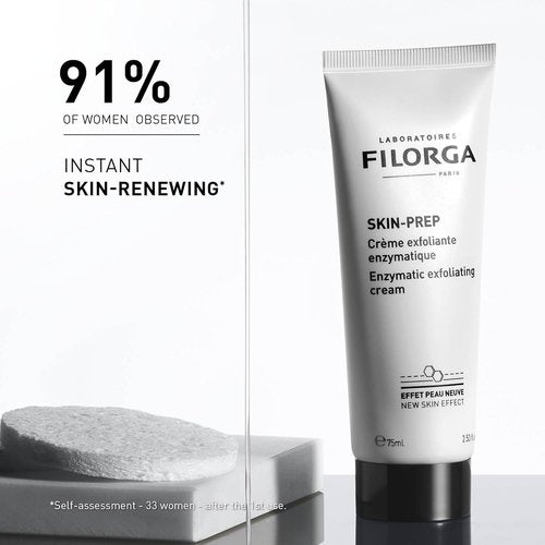 Filorga Skin-Prep Enzymatic Exfoliating Cream | Tighten Pores & Boost Skin Quality, 2.53 fl. oz.