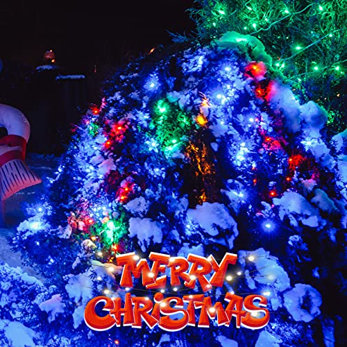 LED Christmas Net Lights 150 LED Outdoor Fairy String Lights 6ftx4ft Connectable Multi-Colored