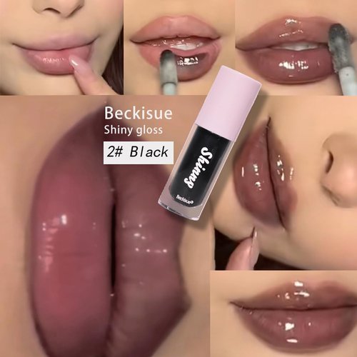 Skiennix Translucent Black Lip Oil Set - Plumping, Hydrating Gloss | Long-Lasting, Non-Sticky Shine