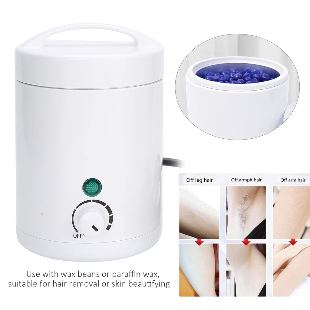 ZJchao Mini Hair Removal Wax Hot Machine, Paraffin Wax Warm Machine with 6 Gears Temperature Adjustment for Men Women, Waxing Pot Warmer Hair Removal (US Plug)