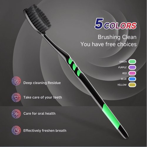 JBEIJIAN 150 PCS Individually Wrapped Bulk Toothbrush Pack, Disposable Soft Bristle for Adult or Kid, Ergonomic Handle, Perfect for Travel, Hotel, Donation