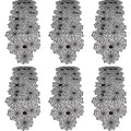 Halloween Black Lace Spider Web Table Runner 6 Pack 18x72 Inches - Variation of THIS listing
