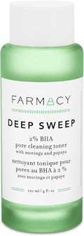 Farmacy 2% Salicylic Acid Toner - Deep Sweep BHA Exfoliant & Pore Cleaner for Oily Skin | 120ml