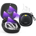 Nulaxy UVC Retainer Case with Fan, Magnetic Closure Aligner Case Includes Vent Holes and Mirror, Portable Retainer Box with Removal Tool and Brush Compatible with Invisalign Retainer Slim Aligner