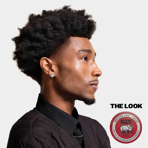 REUZEL Red Pomade, Medium All Day Hold, Water Soluble Styling, High Shine and Flake Free, Easy To Wash Out, For All Hair Types