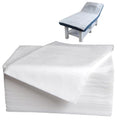 Biubumtu 100 Pcs 31.5" x 71" Disposable Bed Sheets Waterproof Massage Table Sheets Non Woven Fabric SPA Bed Cover (White)