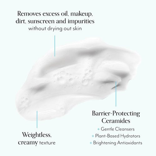 Bliss One & Done Daily Cream Facial Cleanser - Moisturizing Face Wash for Dry Skin | 6 Fl Oz, Vegan & Cruelty-Free