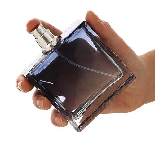 Enslz Refillable Cosmetic Spray Perfume Bottle, Empty Glass Fine Mist Atomizer Essential Oil Container for Travel 100ml /3.4oz (100ml)