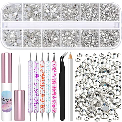 Face Gems Makeup Kit with Face Glue & Tools - Clear Variation