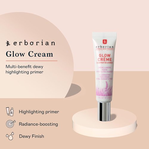 Erborian - Glow Cream - Illuminating Daily Face Cream for Radiant, Dewy Skin | Ultra-Radiant Primer