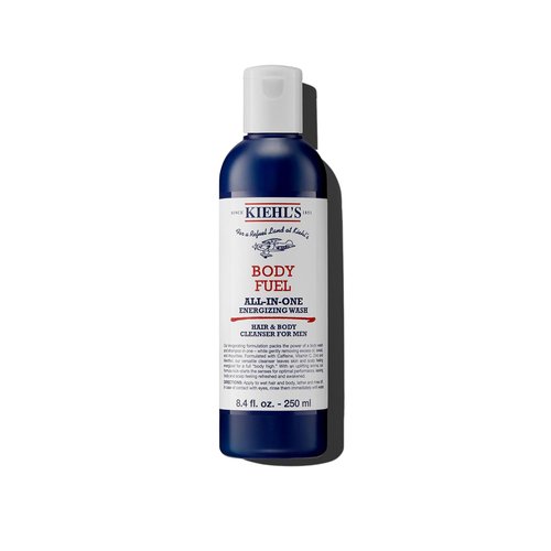 Kiehl's Body Fuel Energizing Body Wash & Shampoo for Men - Menthol, Caffeine & Vitamins, 16.9 Fl Oz