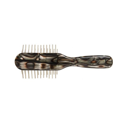 Ibiza Hair Detangling Brush - Wooden Pins for Scalp Stimulation & Reduced Drying Time | All Hair Types