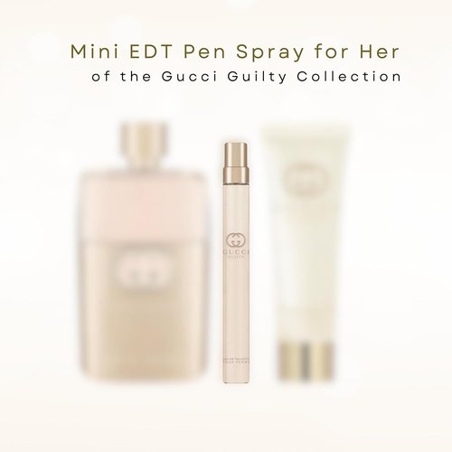 Gucci Guilty Women's Perfume - Travel Spray EDT 0.33 Fl Oz | Elegant Fragrance for On-the-Go