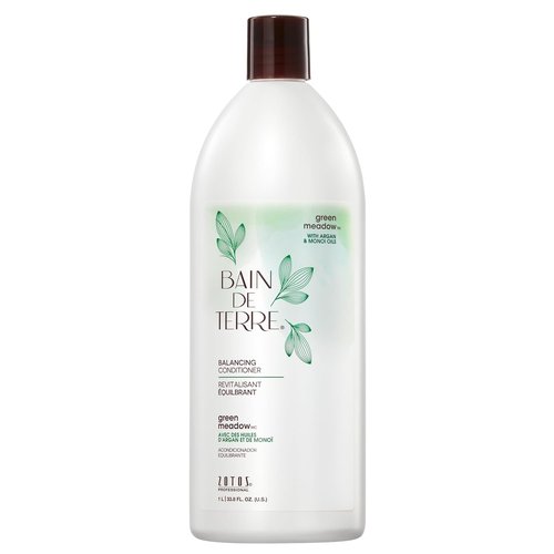 Bain de Terre Green Meadow Conditioner - Gentle Moisture Balance for Soft, Silky Hair | Vegan & Paraben-Free (2 Sizes)