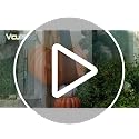 Large Faux Pumpkins Stack 23 Inch Fall Halloween Porch Decor - 3-Tier Pumpkin Arrangement
