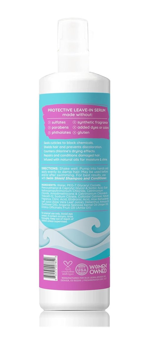 Fresh Monster Leave-In Conditioner Spray for Kids - Lightweight Hydrating Hair Serum for Chlorine & Salt Water Protection | 8.5 oz