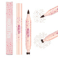 Jolilab Freckle Pen - 3-in-1 Dual-Ended Stamp & Precision Tip | Waterproof Eyeliner/Brow Pencil in Soft Brown & Dark Brown