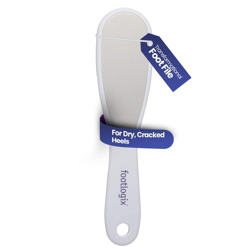 Foot Care Callus Softener - Footlogix Callus Softener Spray & Double Sided Foot File Set for Dry, Rough, Cracked Heel - Feet Exfoliator & Scrubber for Convenient Pedicure at Home