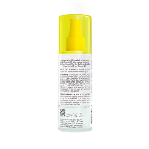 Onyx Professional Hydrating Dry Body Oil - Coconut Bliss | 3.7 Fl Oz, 2-Pack for Soft Skin
