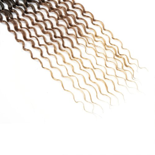 DoeSeor 30 Inch Goddess Locs Crochet Hair 8 Packs New Soft Faux Locs Crochet Braids Deep Wave Pre Looped Hair Extensions for Black Women(3T3027/8PCS/30inch)