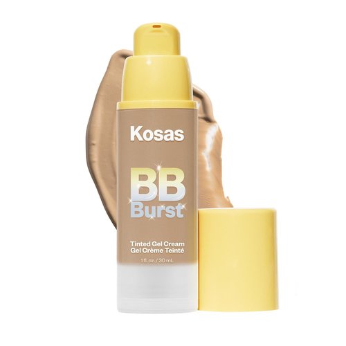 Kosas BB Burst Tinted Face Gel Cream - Hydrating & Lightweight Buildable Coverage - Medium Deep Neutral Olive 31 (1 Oz/30 ML)