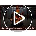 7 Ft Halloween Inflatable Skeletons & Ghosts on Pirate Ship with Lights