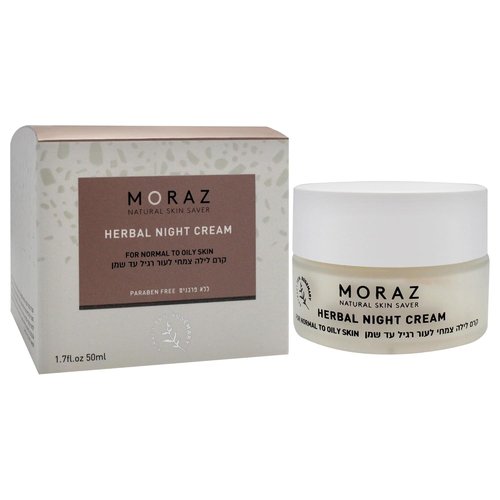 Moraz Night Cream - Collagen-Boosting Moisturizer for Normal to Oily Skin | Anti-Aging 1.7 oz