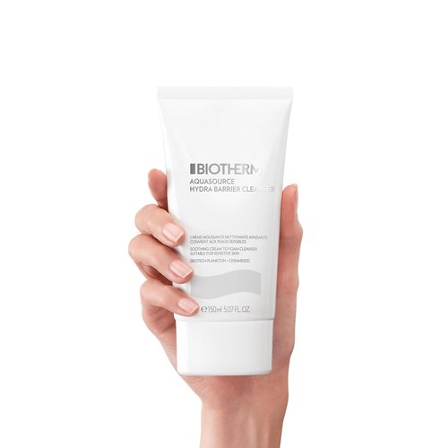 Biotherm Aquasource Hydra Barrier Cleanser - Soothe & Strengthen Skin Barrier | 5.1 Fl. Oz.