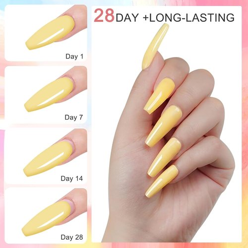Honey Joy Neon Dip Powder Set - 6 Vibrant Colors for DIY Nail Art | No Lamp Needed, Perfect for Home Manicures