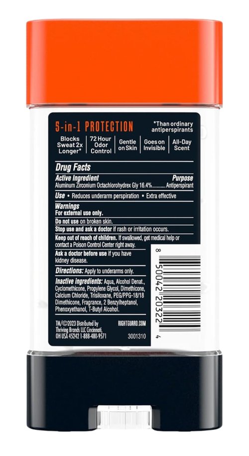 Right Guard Xtreme Defense Arctic Refresh Gel 4 Ounce Men