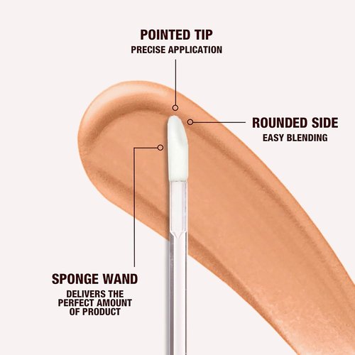 Charlotte Tilbury Beautiful Skin Concealer - Hydrating Under Eye Concealer for Dark Circles | Medium-Buildable Coverage