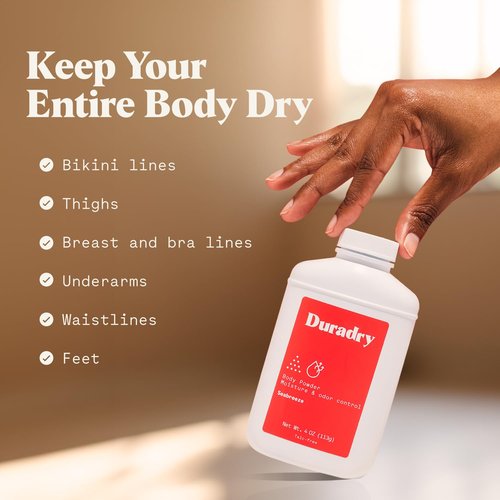 All-Natural Body Powder - Moisture & Odor Control, Sweat Absorbing, Anti-Chaffing, Talc-Free, Prevents and Eliminates Body Odor Naturally - Seabreeze Fragrance (Pack of 3)
